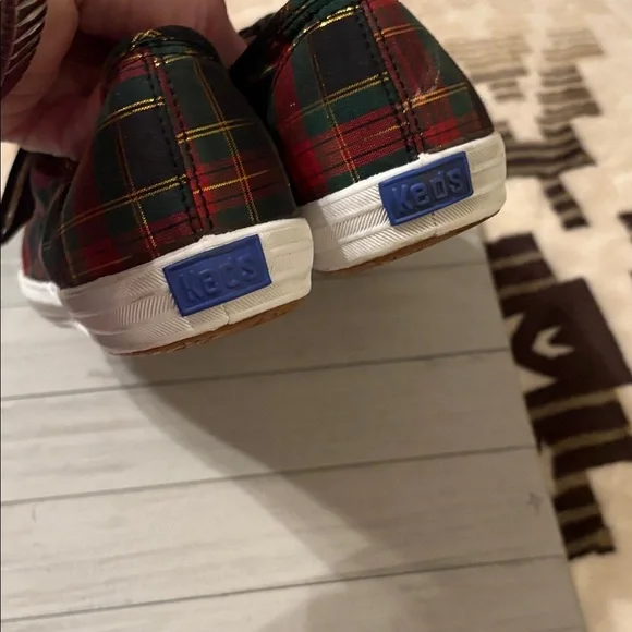 Keds Plaid Sneakers - Red, Green, and Black they are like new!!!! - Picture 3 of 9